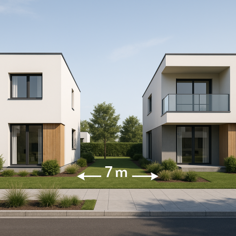 rozostup medzi stavbami